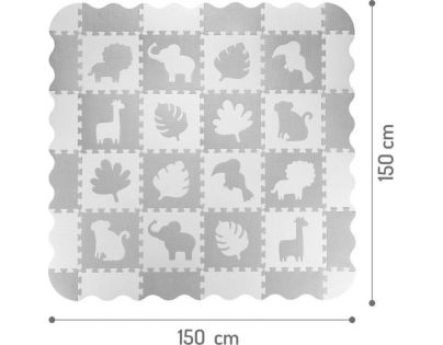 MoMi Zawi Hrací podložka Pěnové puzzle šedá