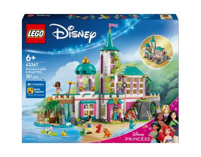 LEGO® Disney 43267 Hrad princezen a královští domácí mazlíčci