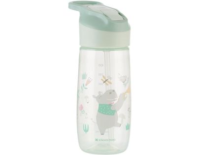 KikkaBoo Hrnek se silikonovým pítkem 450ml 12m+ Music Fest Mint