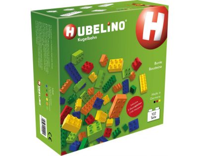Hubelino Kuličková dráha barevné kostky 102 ks