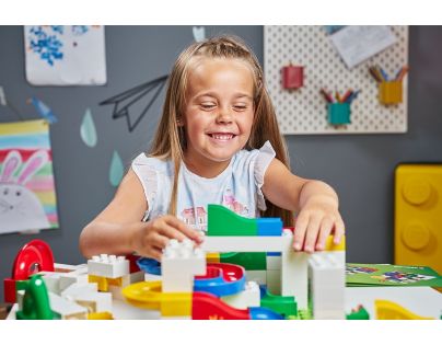 Hubelino Kuličková dráha Set s kostkami Anniversary 525 ks