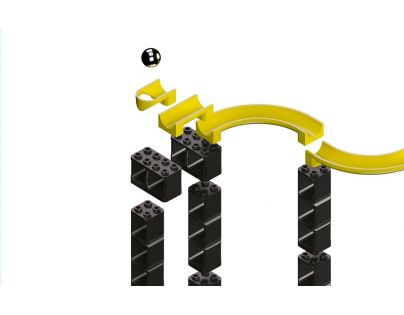 Hubelino Pi Kuličková dráha Set s kostkami XL 246 ks