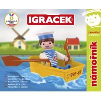 Igráček Námořník - figurka s lodičkou 4