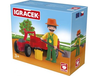 Igráček Zahradník s traktůrkem a doplňky