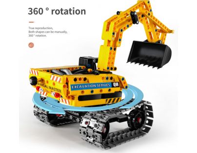 IM-Master Stavebnice 2 v 1 Bagr a robot 342 dílků