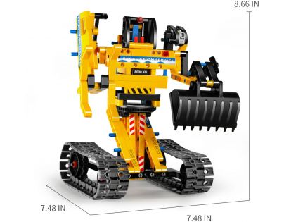 IM-Master Stavebnice 2 v 1 Bagr a robot 342 dílků