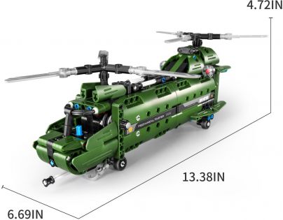 IM-Master Stavebnice 2 v 1 Vojenský vrtulník 393 dílků