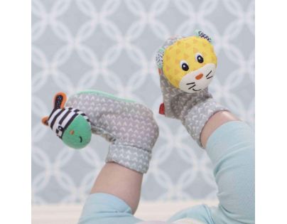 Infantino Chrastítka na nožičky Zebra & Tygr
