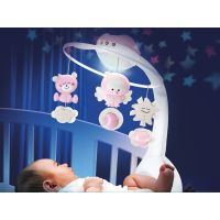 Infantino Hudební kolotoč s projekcí 3v1 Dusty Pink 5