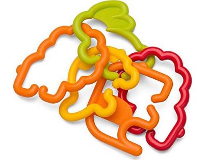Infantino Kroužky spojovací zvířátka 24 ks žluté