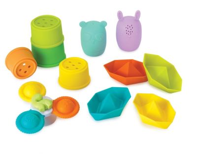 Infantino Sada hraček do koupele Spin, Squirt & Sail