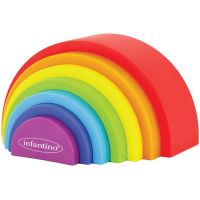 Infantino Skládačka duha Magic Rainbow