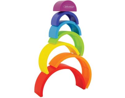 Infantino Skládačka duha Magic Rainbow