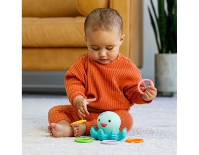 Infantino Svítící chobotnice s kroužky do koupele