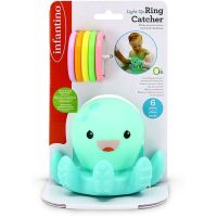 Infantino Svítící chobotnice s kroužky do koupele 6