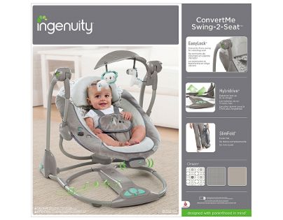 Ingenuity Houpačka konvertibilní vibrujíci s melodií Orson 2v1