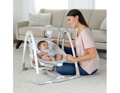 Ingenuity Houpačka vibrující s melodií Raylan 2 v 1 do 9 kg