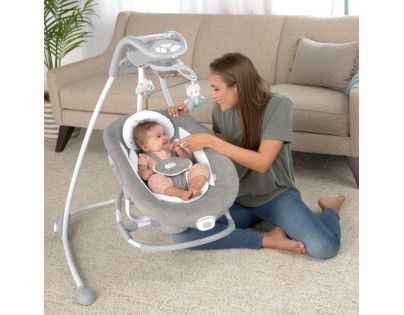 Ingenuity Houpačka velká s kolotočem a adaptérem Pemberton™ 2v1 do 9 kg