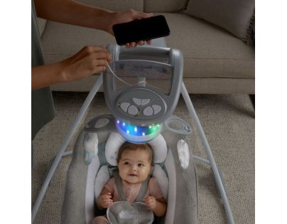 Ingenuity Houpačka velká s kolotočem a adaptérem Pemberton™ 2v1 do 9 kg