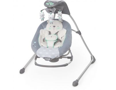 Ingenuity Houpačka velká s kolotočem a adaptérem Twinkle Teddy Bear 2v1