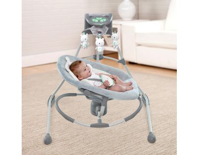 Ingenuity Houpačka velká s kolotočem a adaptérem Twinkle Teddy Bear 2v1