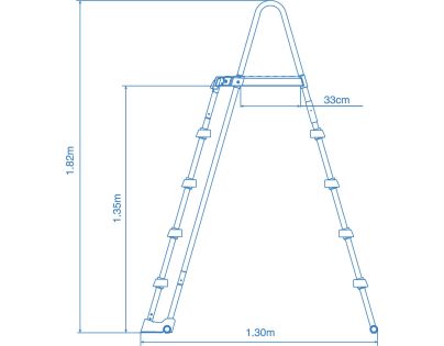 Intex 28077 Bazénový žebřík - Poškozený obal