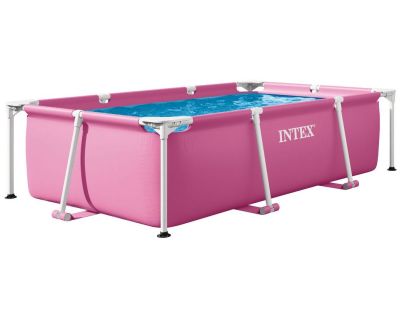 Intex 28266NP Bazén Pink Rectangular Frame 220x150x60 cm - Poškozený obal
