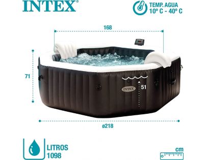 Intex 28462 Vířivý bazén PureSpa Bubble Jet Deluxe 218 x 71 cm