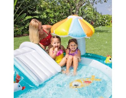 Intex 57129 Nafukovací hrací centrum Krokodýl 203x173cm