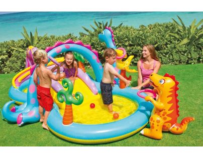 Intex 57135 Hrací centrum Dinosaurus 333x229 cm - Poškozený obal