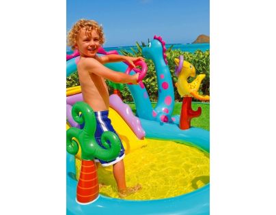 Intex 57135 Hrací centrum Dinosaurus 333x229 cm - Poškozený obal