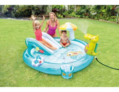 Intex 57165NP Centrum hrací krokodýl 201 x 170 x 84 cm - Poškozený obal