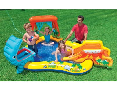 Intex 57444 Bazénové hrací centrum Dinosaurus 249 x 191 x 109 cm - Poškozený obal