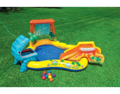Intex 57444 Bazénové hrací centrum Dinosaurus 249 x 191 x 109 cm - Poškozený obal
