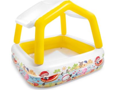 Intex 57470 Bazén Oceán se střechou žlutý 157 x 157 cm - Poškozený obal