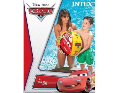 Intex 58053 Nafukovací míč Cars 61 cm kostkovaný