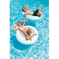 Intex 58889EU Matrace do vody s opěrátkem 137 x 122 cm modrá - Poškozený obal 3