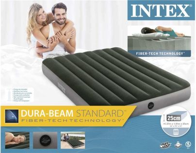 Intex 64108INT Nafukovací postel Dura Beam Queen Standard - Poškozený obal