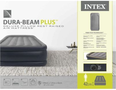 Intex 64132ND Nafukovací matrace Twin Deluxe 99 x 191 x 42 cm - Poškozený obal
