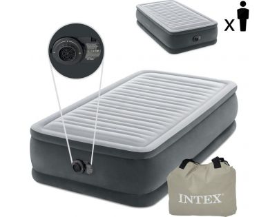 Intex 64412ND Nafukovací postel 99 x 191 x 46 cm - Dura-Beam Twin Deluxe
