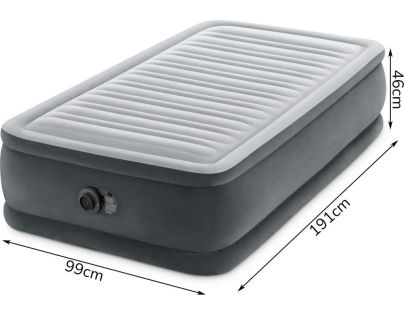 Intex 64412ND Nafukovací postel 99 x 191 x 46 cm - Dura-Beam Twin Deluxe