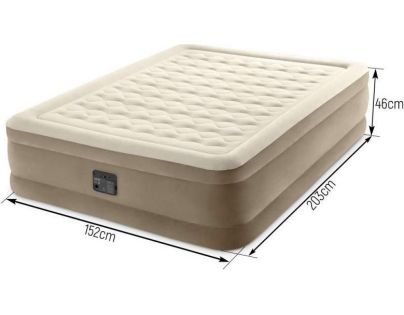 Intex 64428NP Nafukovací postel 152 x 203 x 46 cm - Dura-Beam Queen Ultra plush
