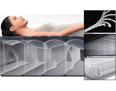 Intex 64428NP Nafukovací postel 152 x 203 x 46 cm - Dura-Beam Queen Ultra plush