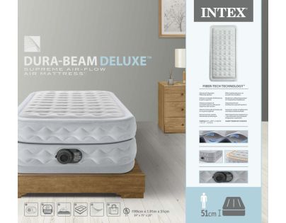 Intex Nafukovací postel Dura Beam Twin 99 x 191 x 51 cm - Poškozený obal