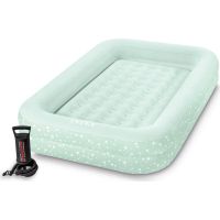 Intex 66810 Dětská nafukovací postel Travel světle zelená s hvězdičkami - Poškozený obal