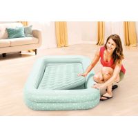 Intex 66810 Dětská nafukovací postel Travel světle zelená s hvězdičkami - Poškozený obal 4