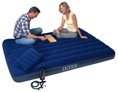 Intex 68765 Nafukovací postel s pumpou Queen Downy Bed