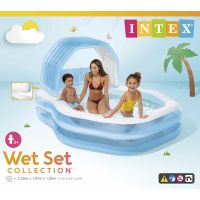 Intex Bazén nafukovací rodinný se stříškou 2