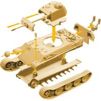 Italeri Easy to Build World of Tanks Sherman 1:72 2