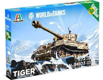 Italeri Easy to Build World of Tanks Tiger 1:72
